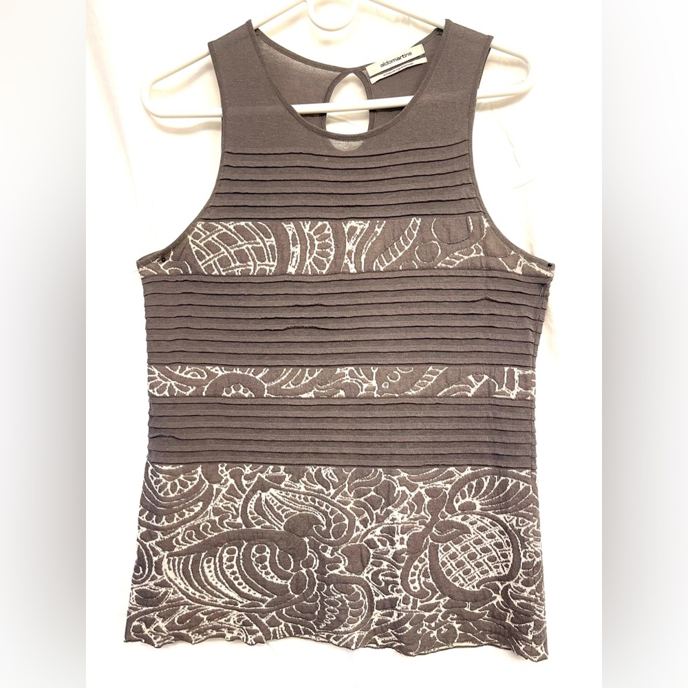 ALDO MARTINS knit top blouses size Medium